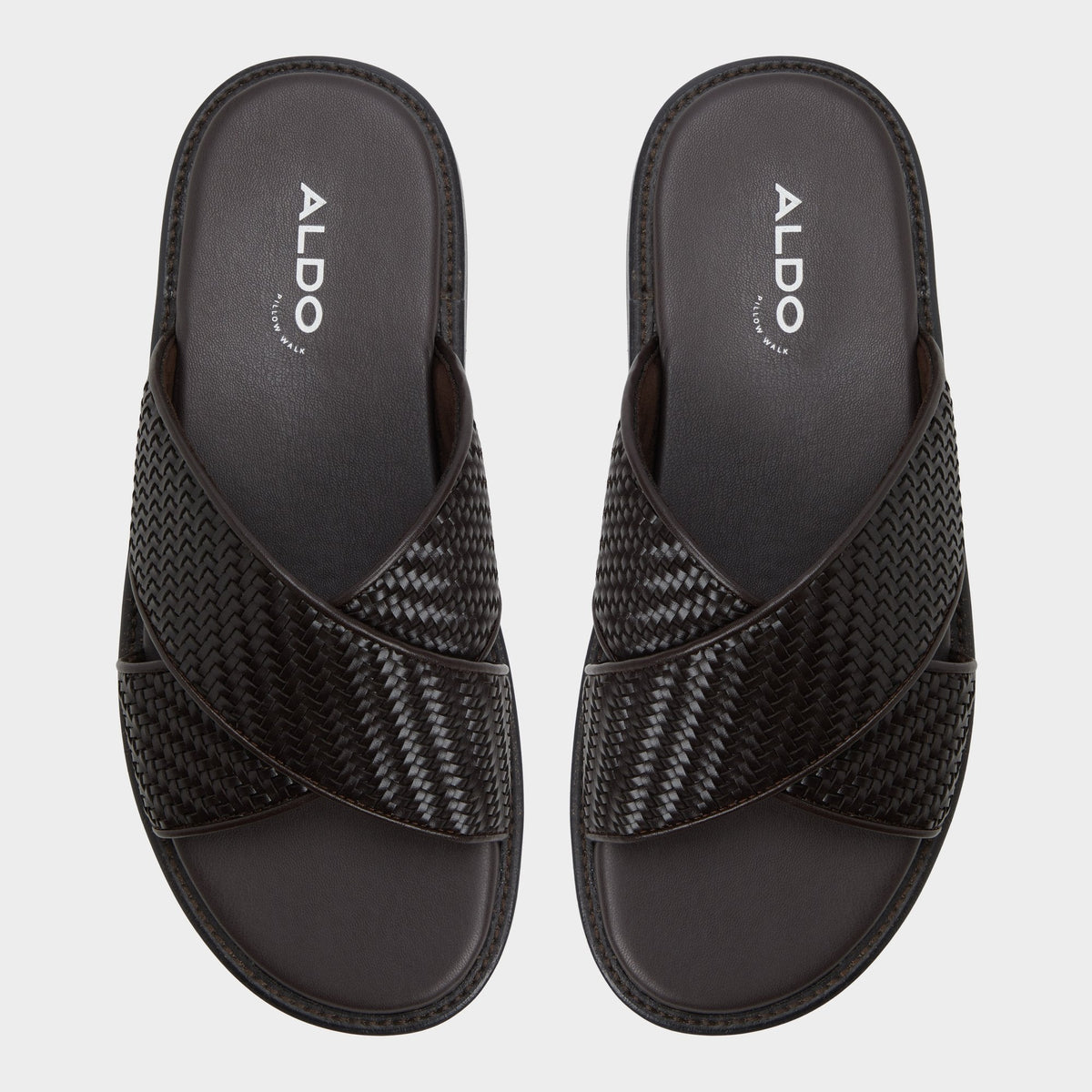 Tarik Dark Brown Men's Sandals & Slides - Slide sandal | Aldo New