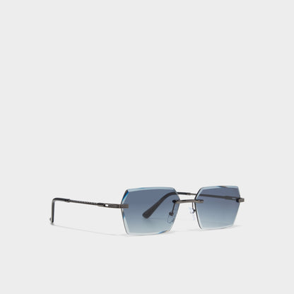 Kaaolle Dark Grey Men's Rectangle - Rectangle sunglasses | Aldo New