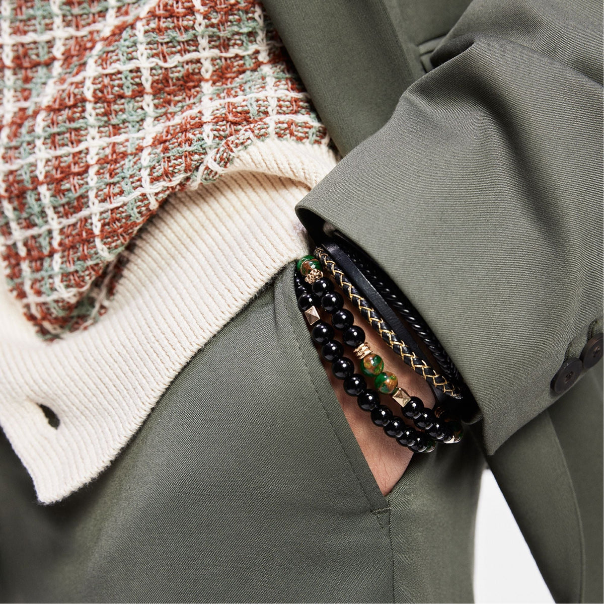 Alderbrae Dark Green Men's Jewelry - Bracelet | Aldo Classic
