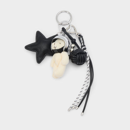 Astrobear in Black Silver Multi - Bag charm | Aldo New