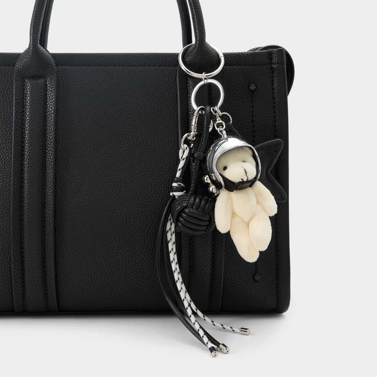 Astrobear in Black Silver Multi - Bag charm | Aldo New
