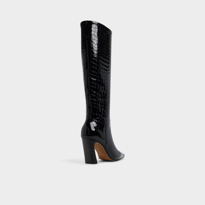 Vivienna in Black - Knee-high boot, Block heel | Aldo Featured