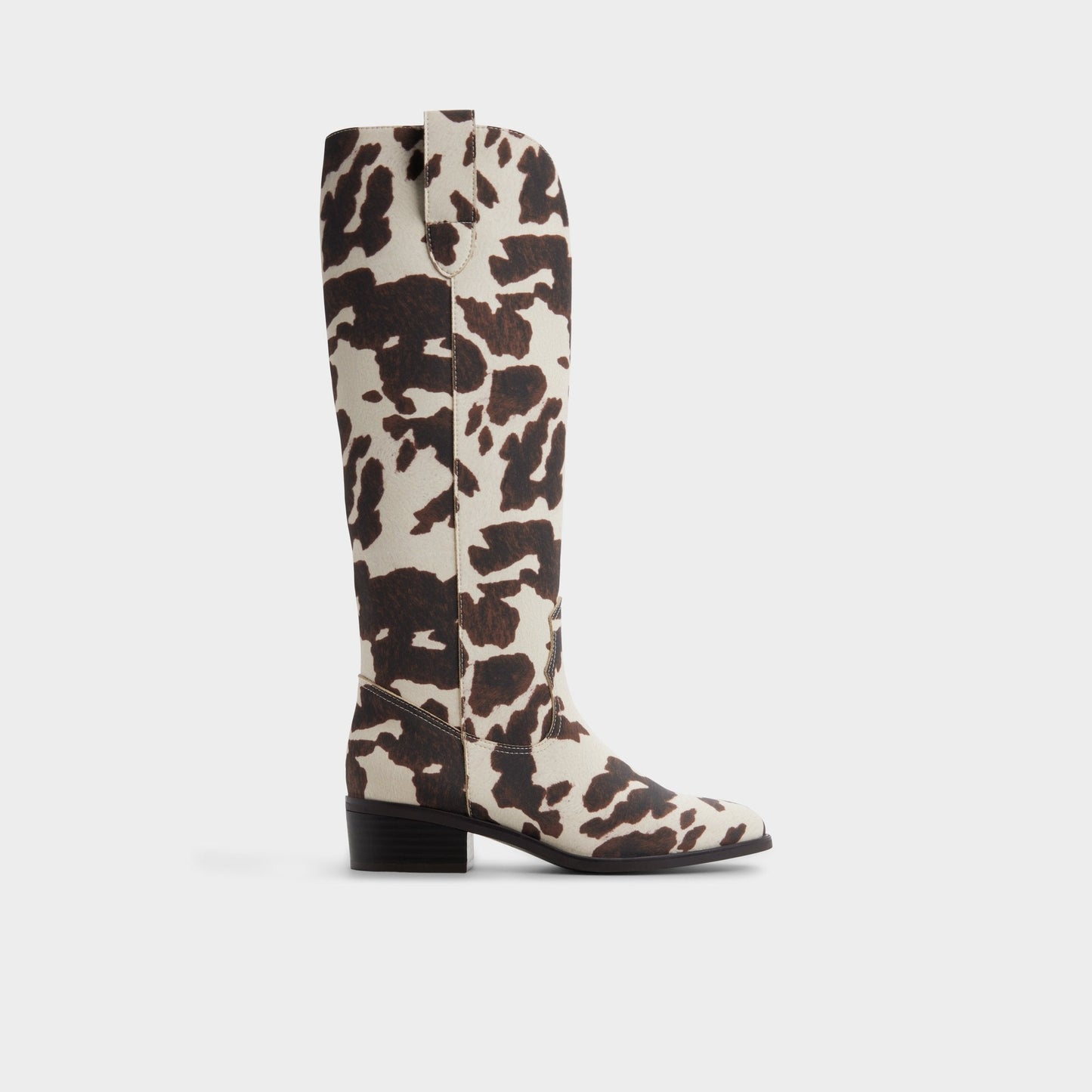 Kaydia in Open Brown 14179225 - Western knee-high boot, Block heel | Aldo Popular
