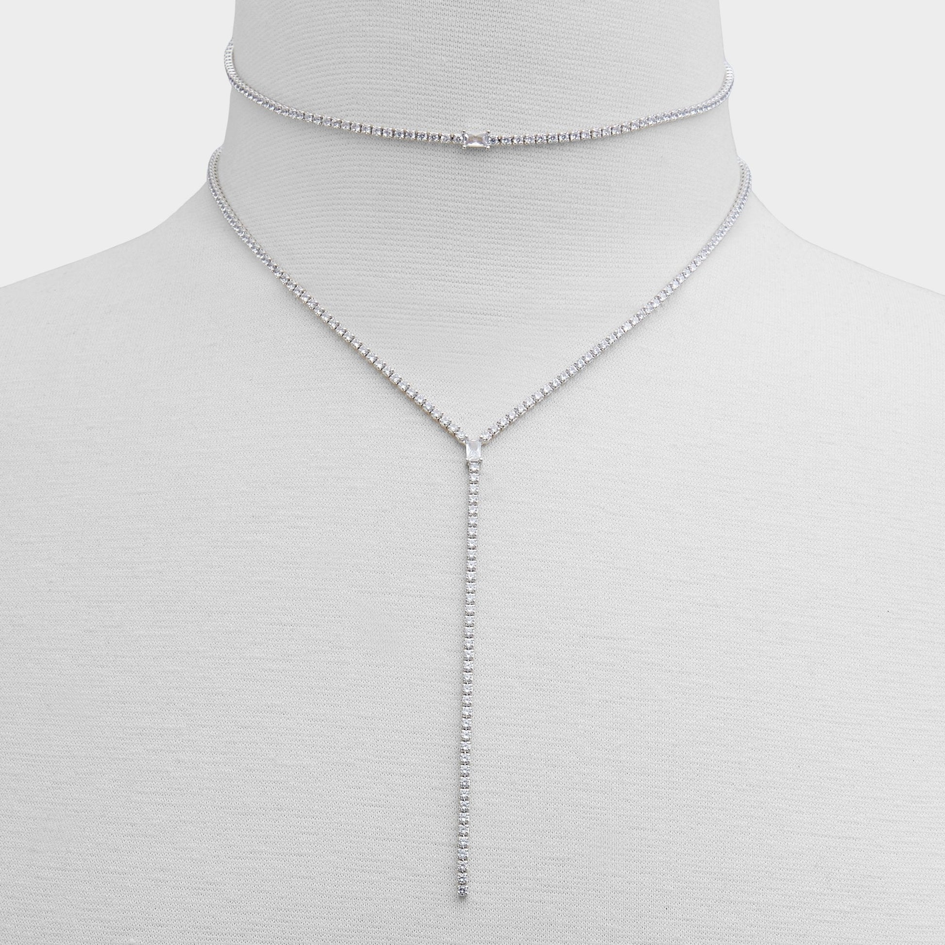 Alata Silver/Clear Multi Women's Cubic Zirconia - Necklace | Aldo Recommended