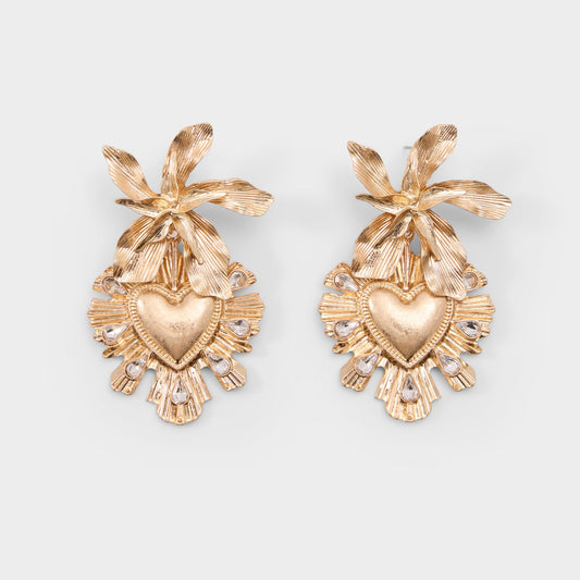 Scarllett in Gold Clear Multi - Chandelier earrings | Aldo Recommended