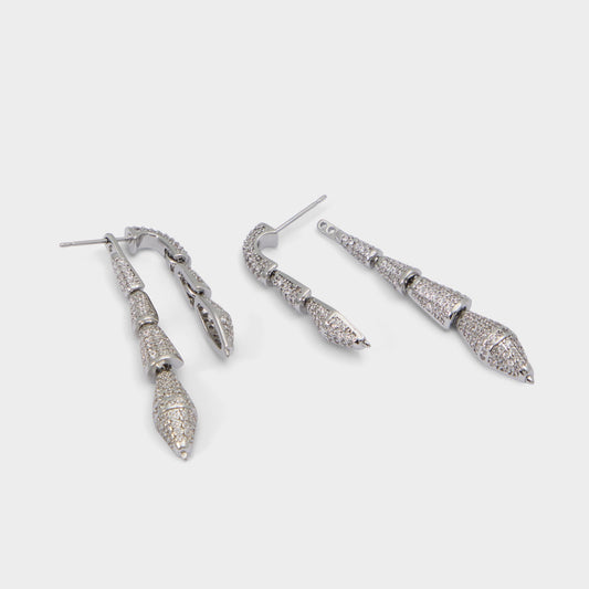 Serrpente in Silver Clear Multi - Statement earrings | Aldo Featured