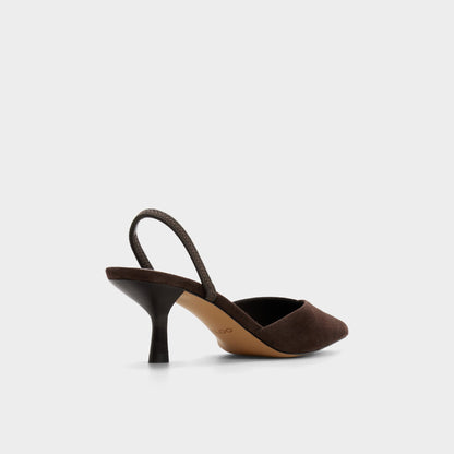 Re in Olivia Dark Brown - Sling back high heel, Stiletto heel | Aldo Exclusive