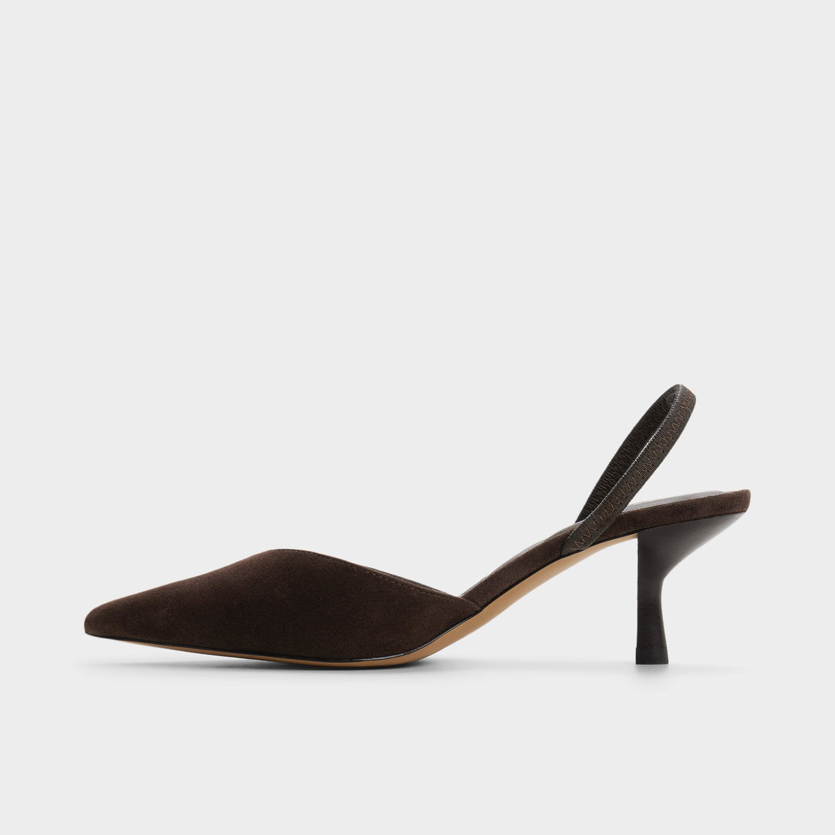 Re in Olivia Dark Brown - Sling back high heel, Stiletto heel | Aldo Exclusive