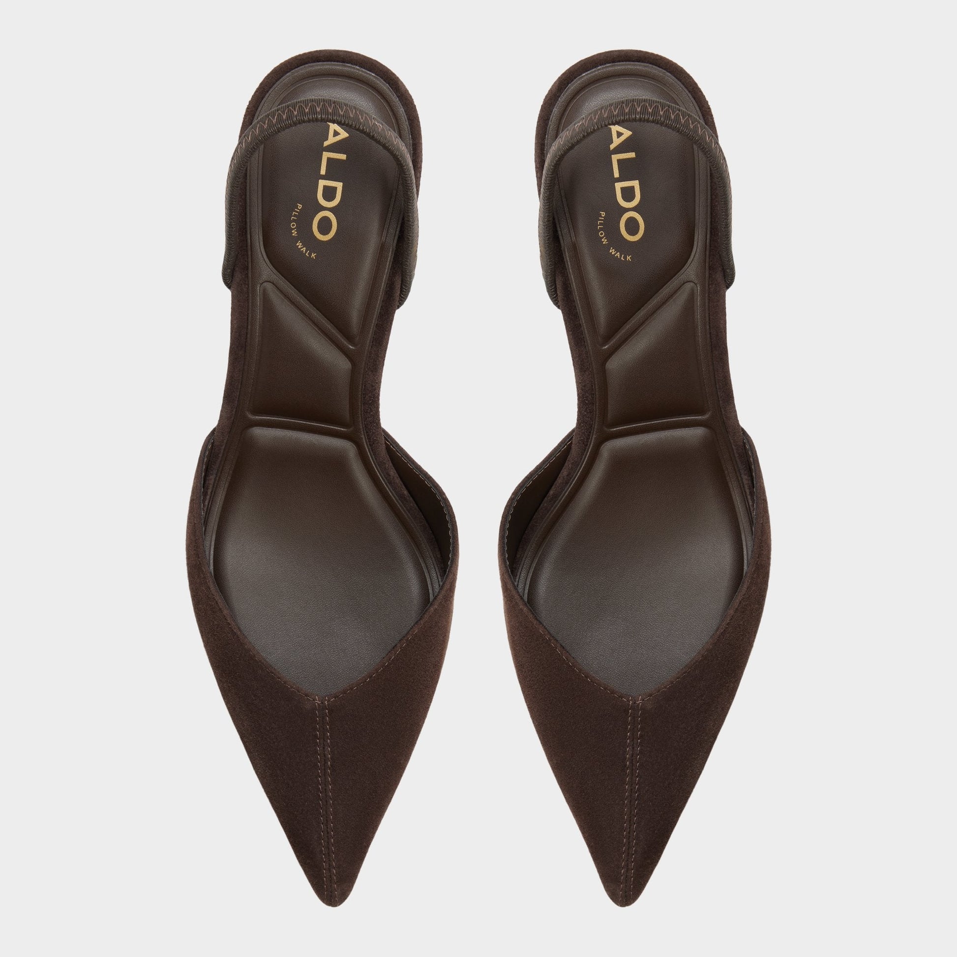 Re in Olivia Dark Brown - Sling back high heel, Stiletto heel | Aldo Exclusive