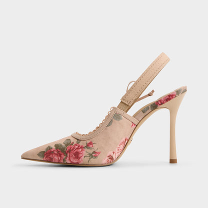 Hennie in Beige Combo 14190601 - Sling back high heel, Stiletto heel | Aldo Premium