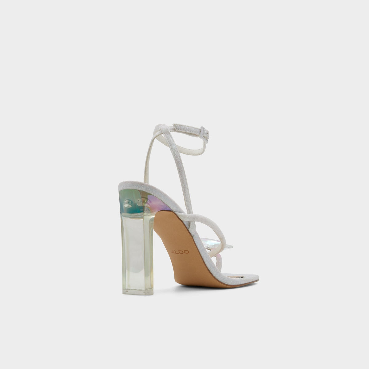 Pepela in White - Strappy heeled sandal, Block heel | Aldo Trending