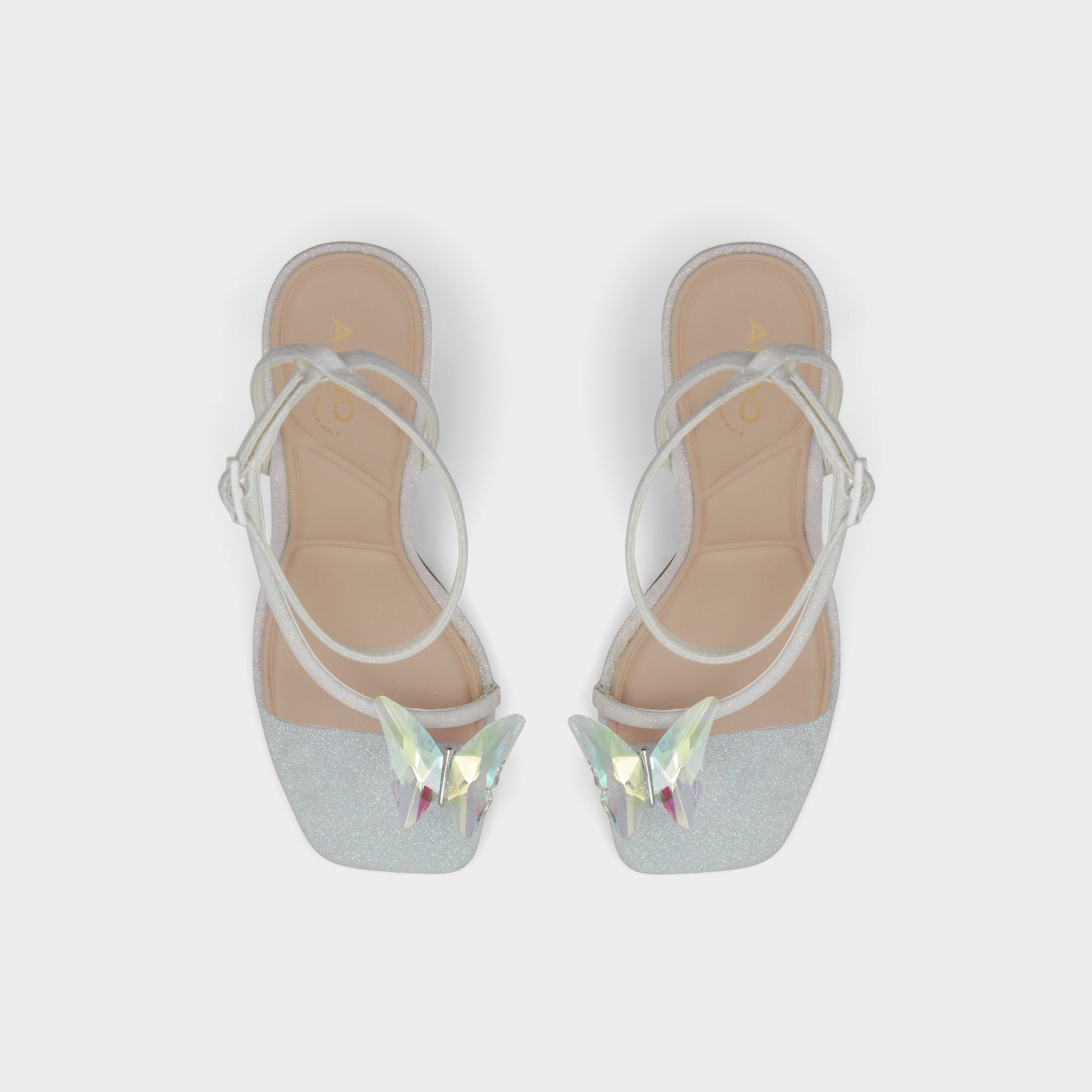 Pepela in White - Strappy heeled sandal, Block heel | Aldo Trending