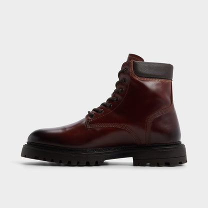 Draco in Medium Brown - Combat boot, Lug sole | Aldo Exclusive