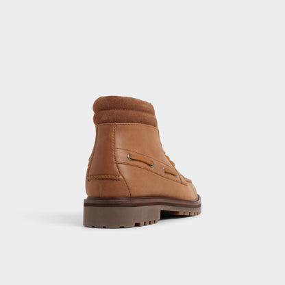 Farrell in Cognac - Combat boot, Lug sole | Aldo Signature