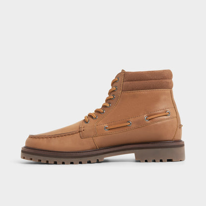 Farrell in Cognac - Combat boot, Lug sole | Aldo Signature