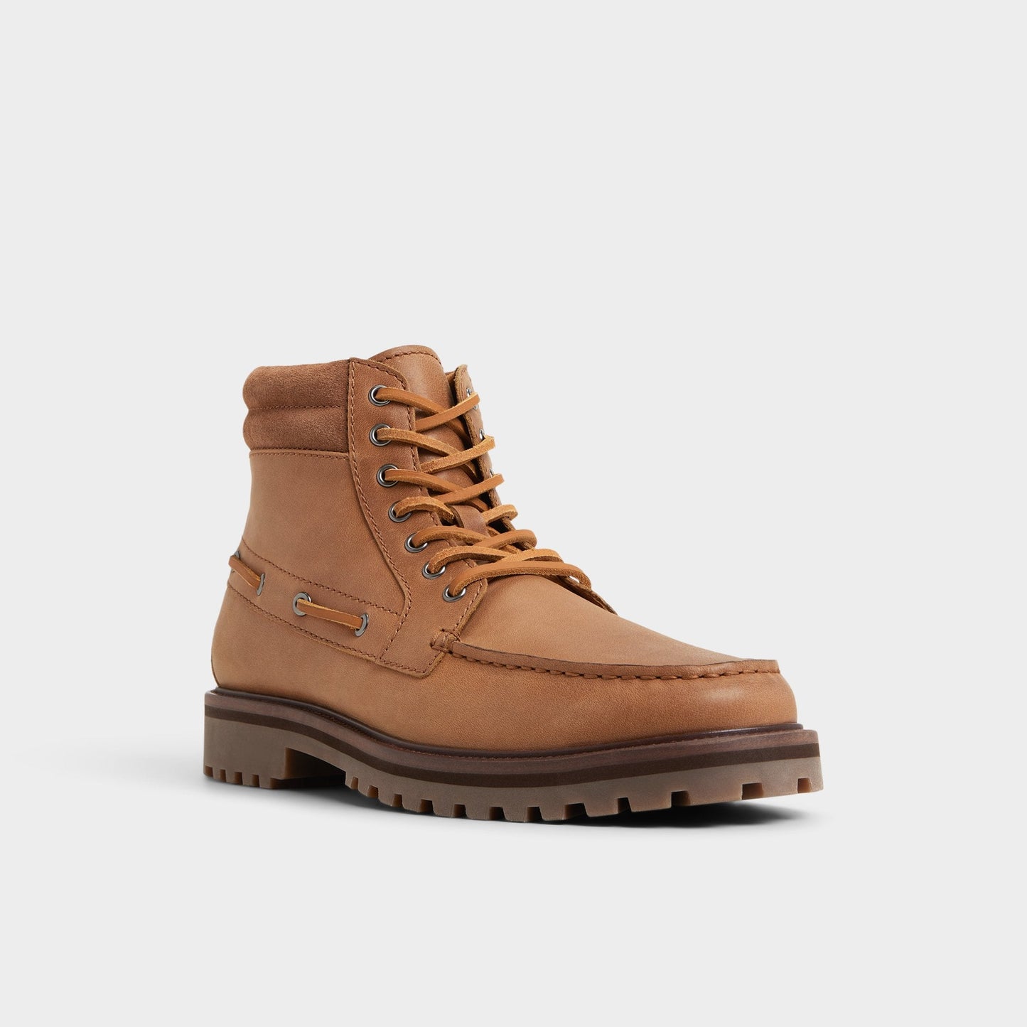 Farrell in Cognac - Combat boot, Lug sole | Aldo Signature