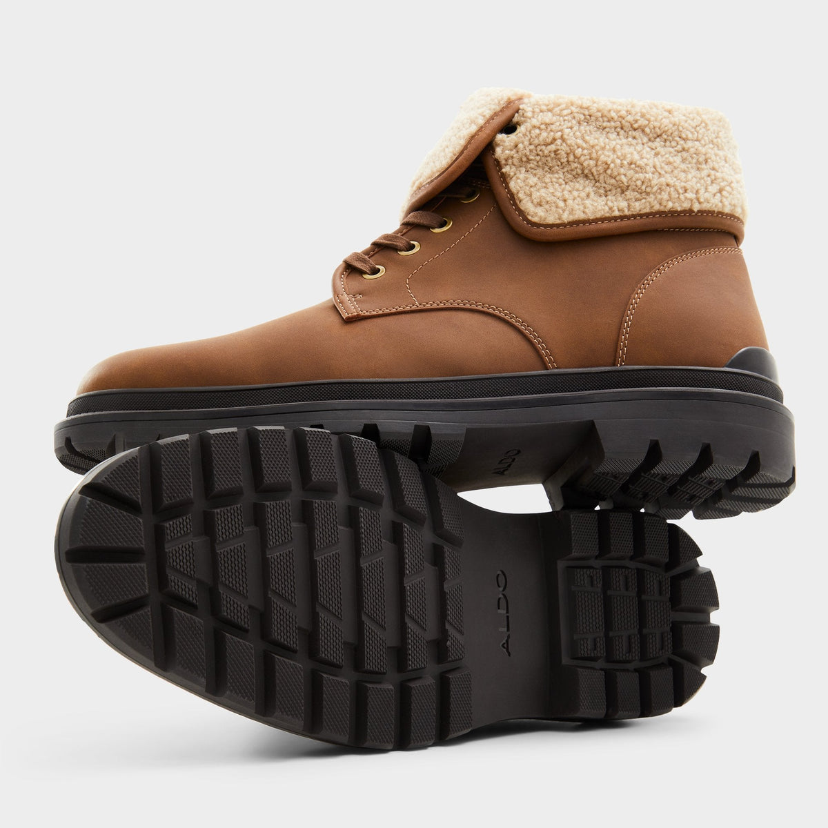 Preliand Medium Brown Men's Lace-up boots - Lace-up boot | Aldo Essential