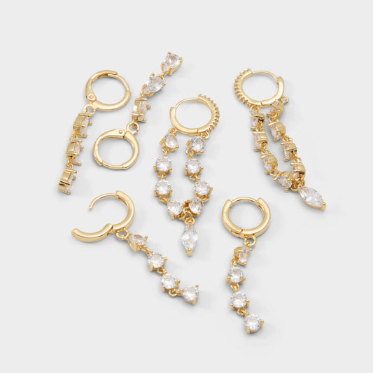 Colettee in Gold Clear Multi - Earring set | Aldo Exclusive