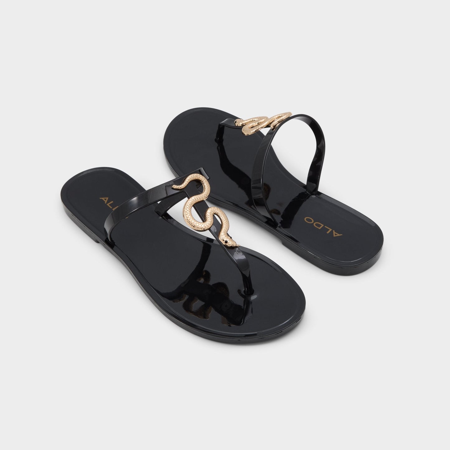 Apanie in Black Gold Multi - Jelly sandal | Aldo New