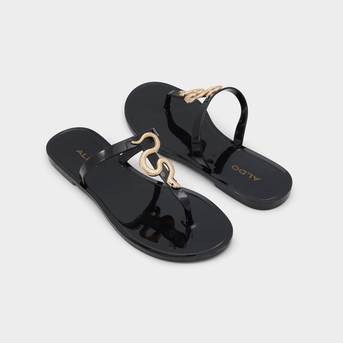 Apanie in Black Gold Multi - Jelly sandal | Aldo New