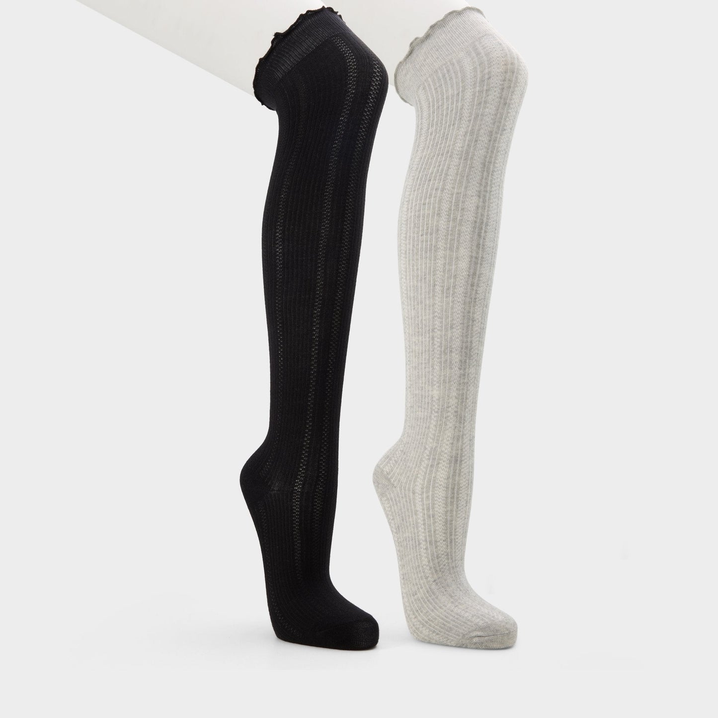 Frillie in Black White - Knee high socks | Aldo Featured