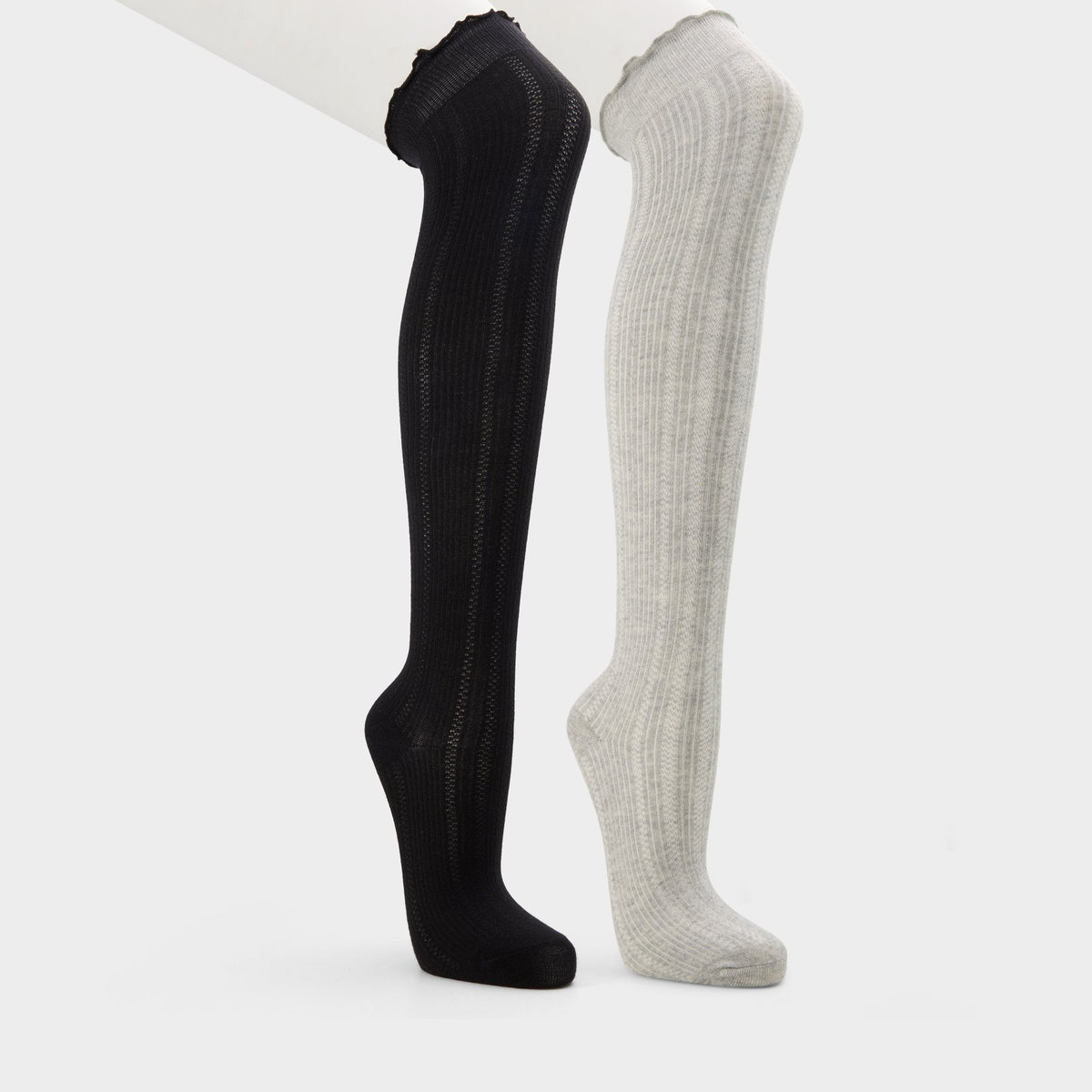 Frillie in Black White - Knee high socks | Aldo Featured