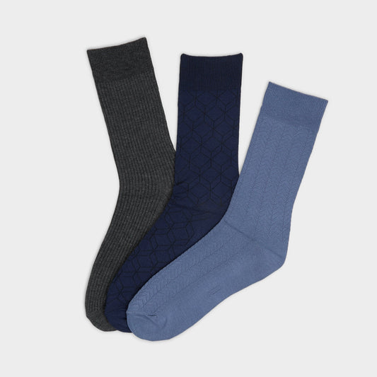 Wanaro Medium Blue Men's Socks - Crew socks | Aldo New