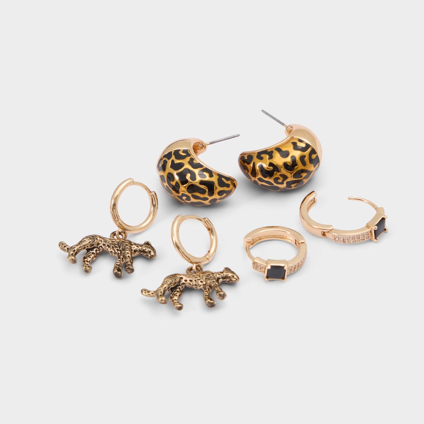 Roarcity in Black Gold Multi - Hoop earrings | Aldo Classic