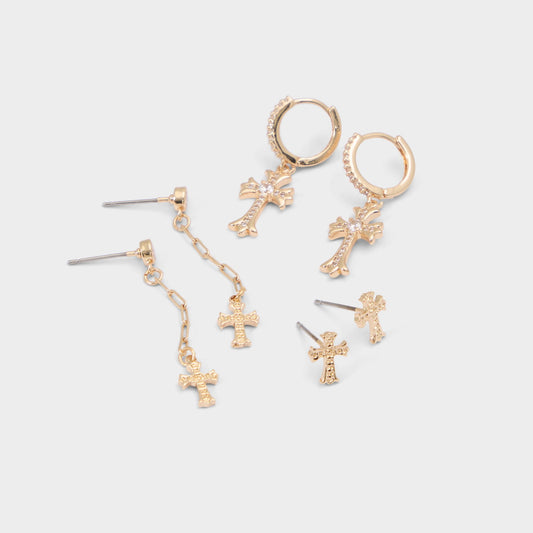 Eclipsse in Gold Clear Multi - Earrings | Aldo Premium